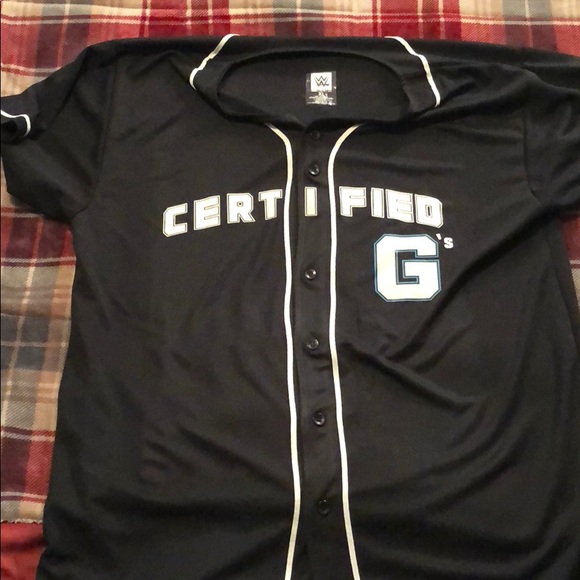 wwe baseball jersey